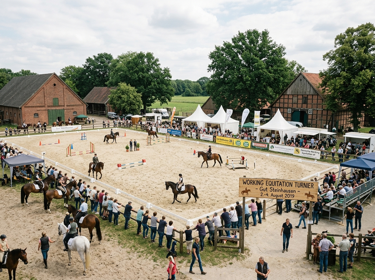 Page: Turniere – gutsteinhausen. Slot: 1 working equitation turnier. Context: 1. Working Equitation 
