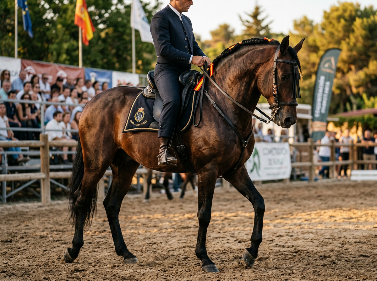 Page: Verkaufspferde – gutsteinhausen. Slot: ebano working equitation wm fertig. Context: Ebano – PR